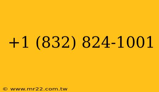 +1 (832) 824-1001