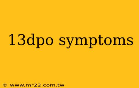 13dpo symptoms