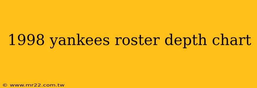 1998 yankees roster depth chart