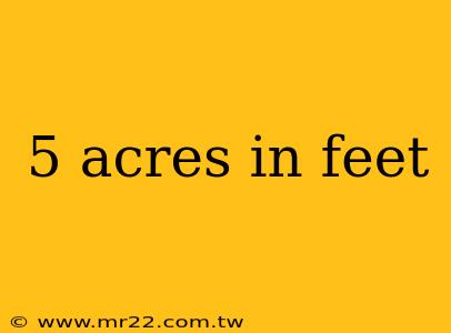 5 acres in feet