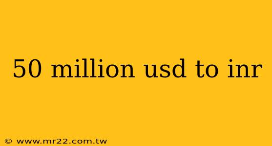 50 million usd to inr