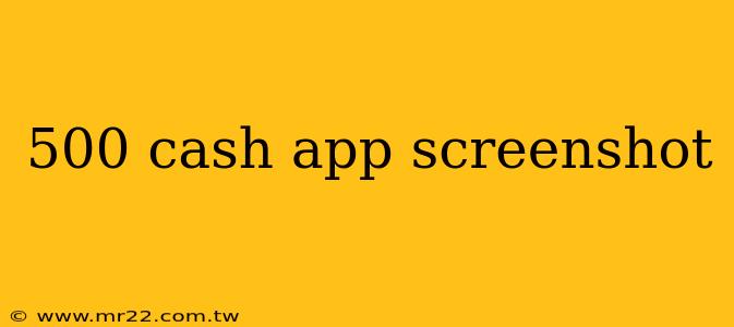 500 cash app screenshot