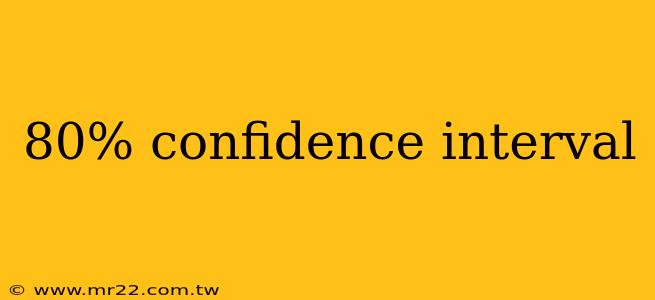 80% confidence interval