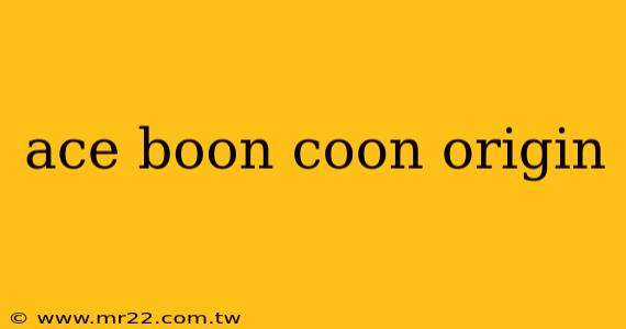 ace boon coon origin