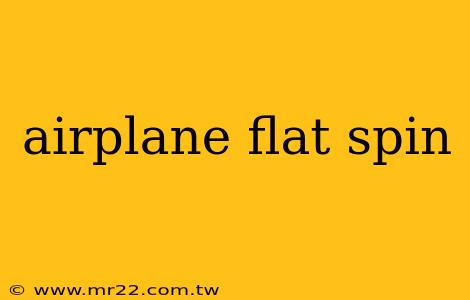 airplane flat spin