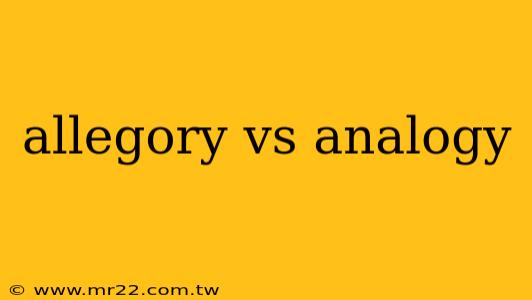 allegory vs analogy