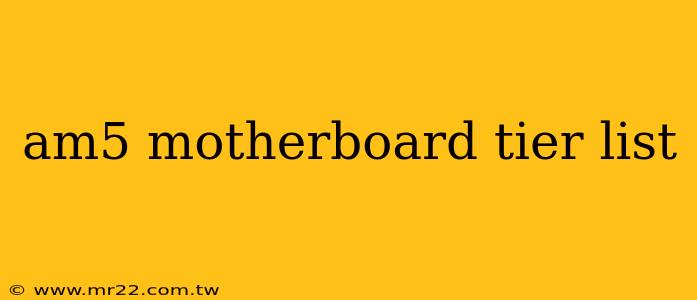 am5 motherboard tier list