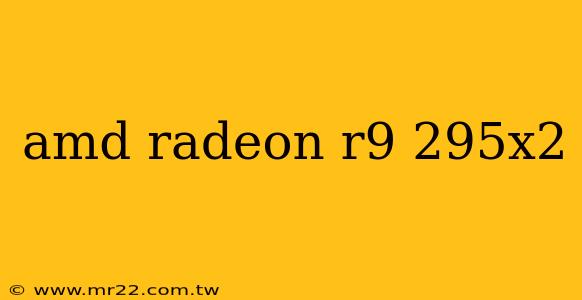 amd radeon r9 295x2