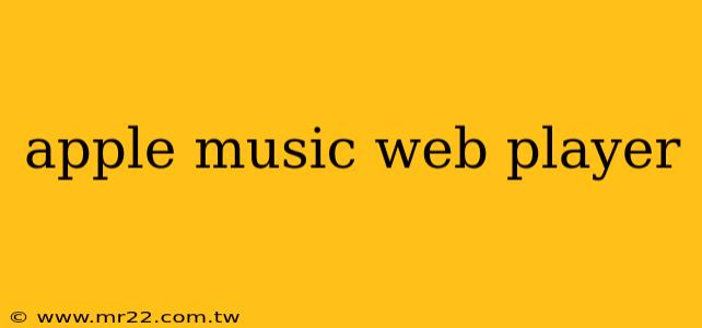 apple music web player