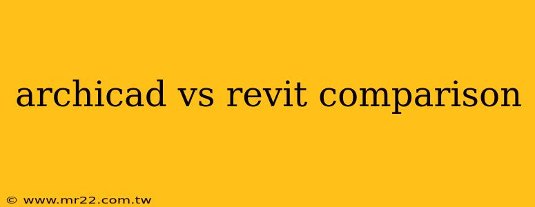 archicad vs revit comparison