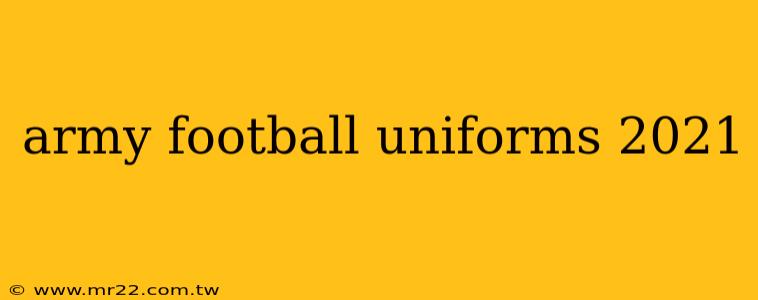 army football uniforms 2021