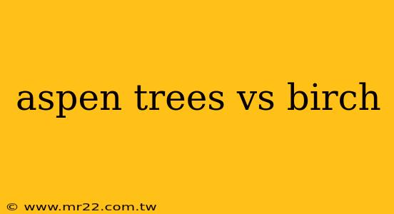 aspen trees vs birch