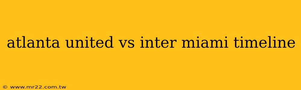 atlanta united vs inter miami timeline