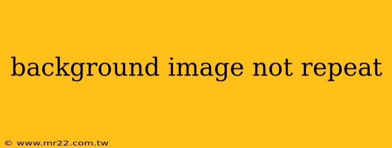 background image not repeat