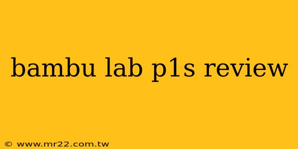 bambu lab p1s review
