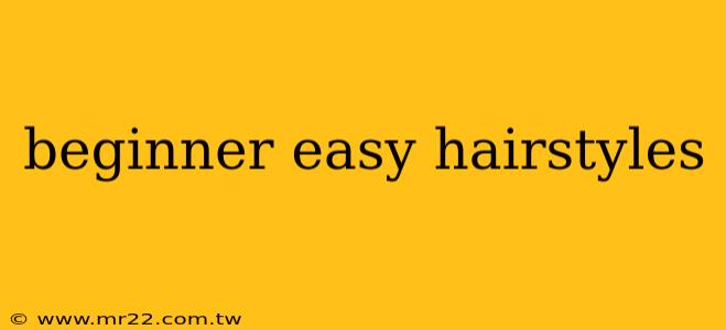 beginner easy hairstyles