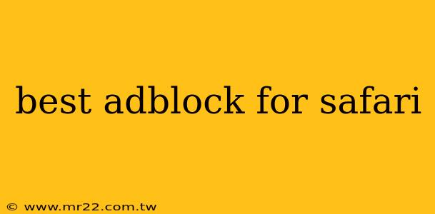 best adblock for safari