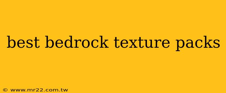 best bedrock texture packs