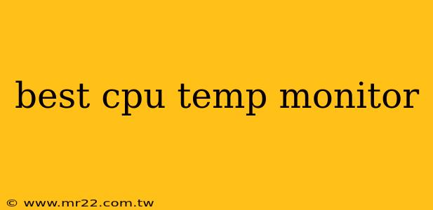 best cpu temp monitor