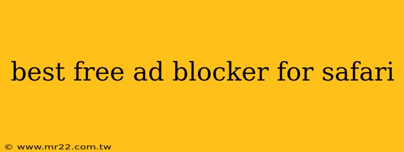 best free ad blocker for safari