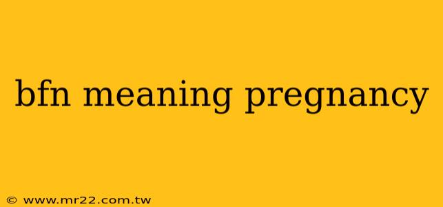 bfn meaning pregnancy