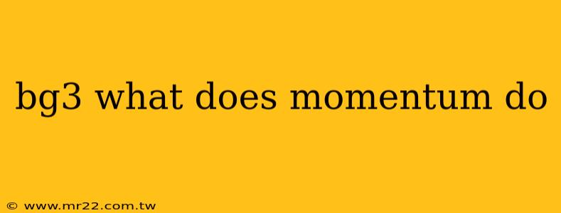 bg3 what does momentum do