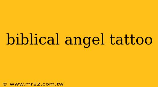 biblical angel tattoo