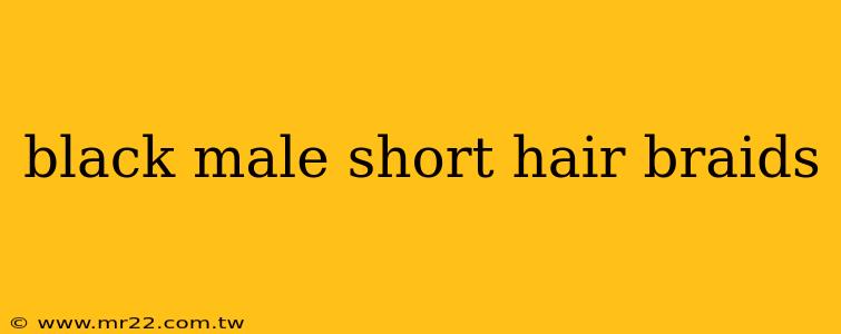 black male short hair braids