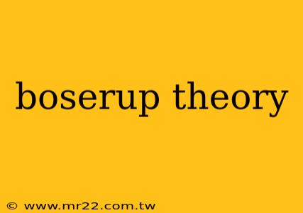 boserup theory