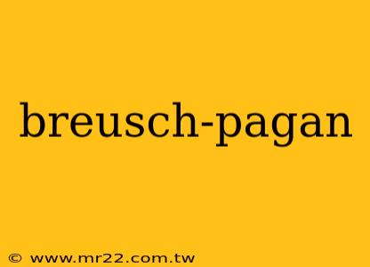 breusch-pagan