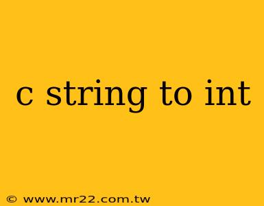 c string to int