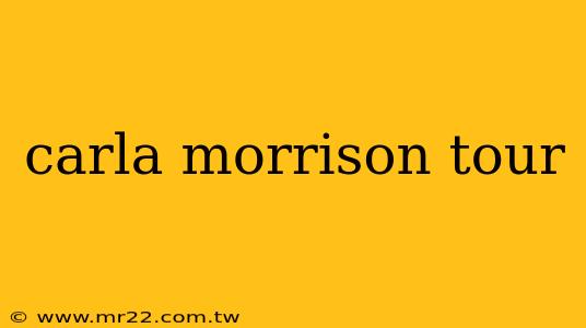 carla morrison tour