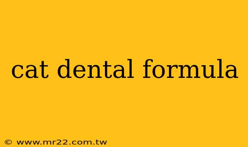 cat dental formula