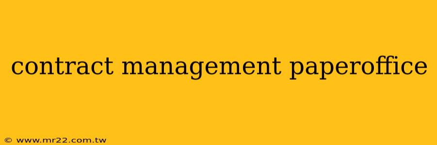 contract management paperoffice