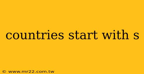 countries start with s
