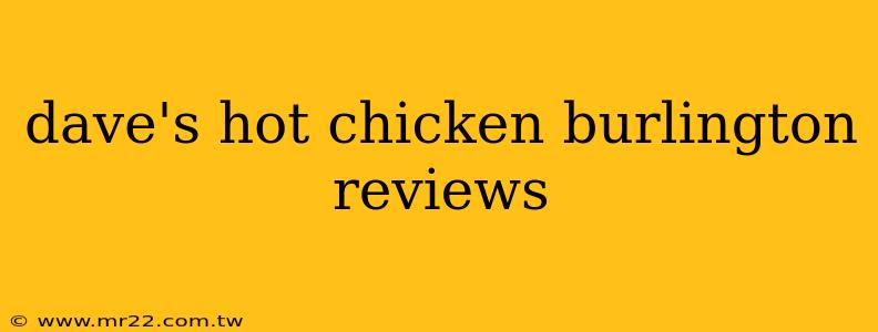 dave's hot chicken burlington reviews