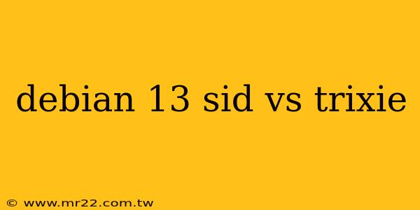 debian 13 sid vs trixie