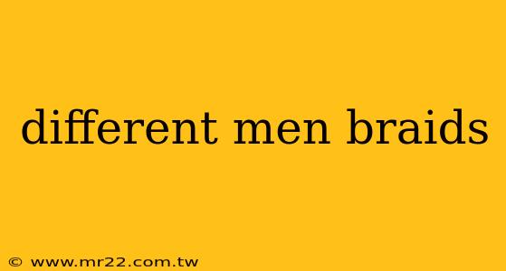different men braids