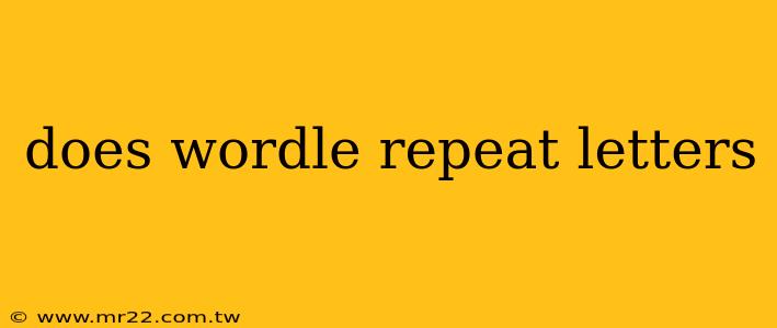 does wordle repeat letters
