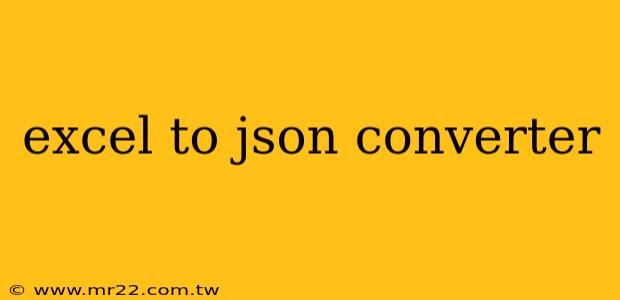 excel to json converter