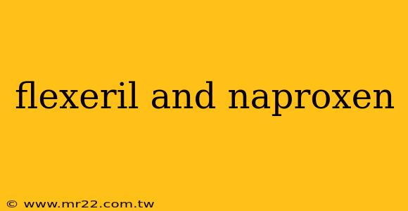 flexeril and naproxen