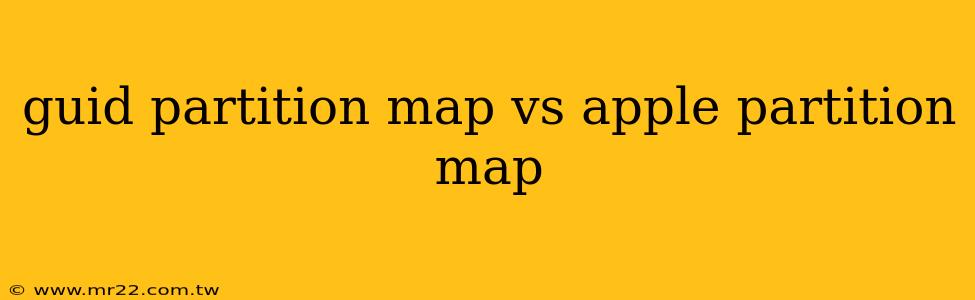 guid partition map vs apple partition map
