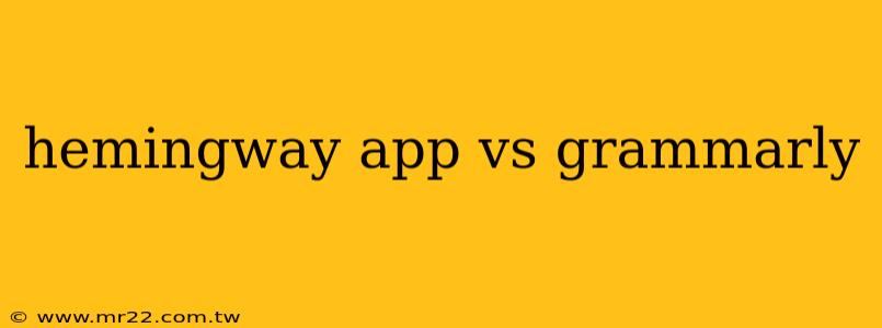 hemingway app vs grammarly