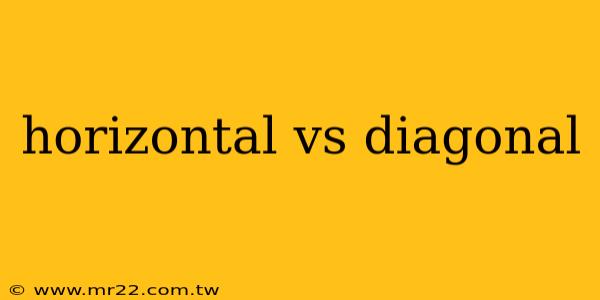 horizontal vs diagonal