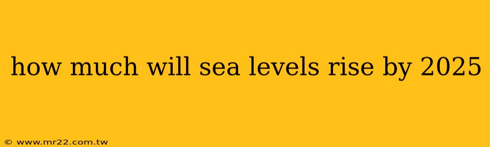 how much will sea levels rise by 2025