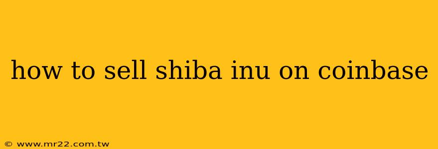 how to sell shiba inu on coinbase