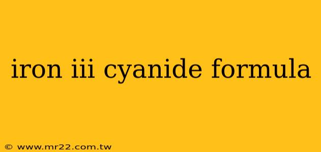 iron iii cyanide formula