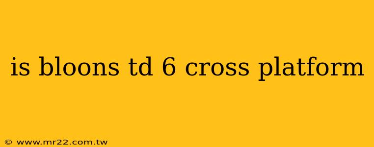 is bloons td 6 cross platform