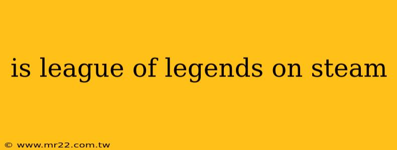 is league of legends on steam
