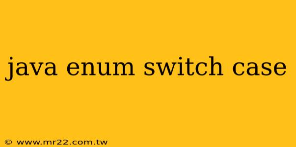 java enum switch case